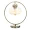 Gold Metal Contemporary Accent Lamp 14" x 8" x 15"
